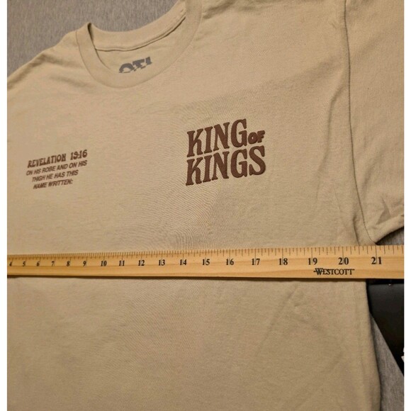 OTL On The Low Mens Size Large King Of Kings Revelation 19:16 Puffy Print - Picture 8 of 10